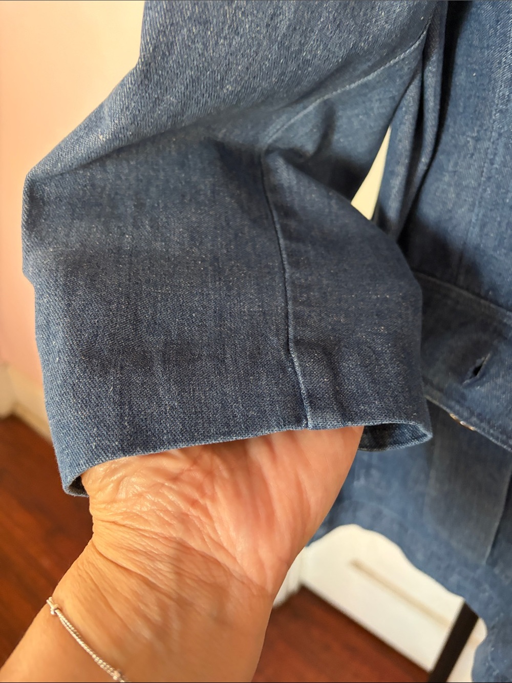 Charter Club Light Blue Denim Blazer - Picture 6 of 9